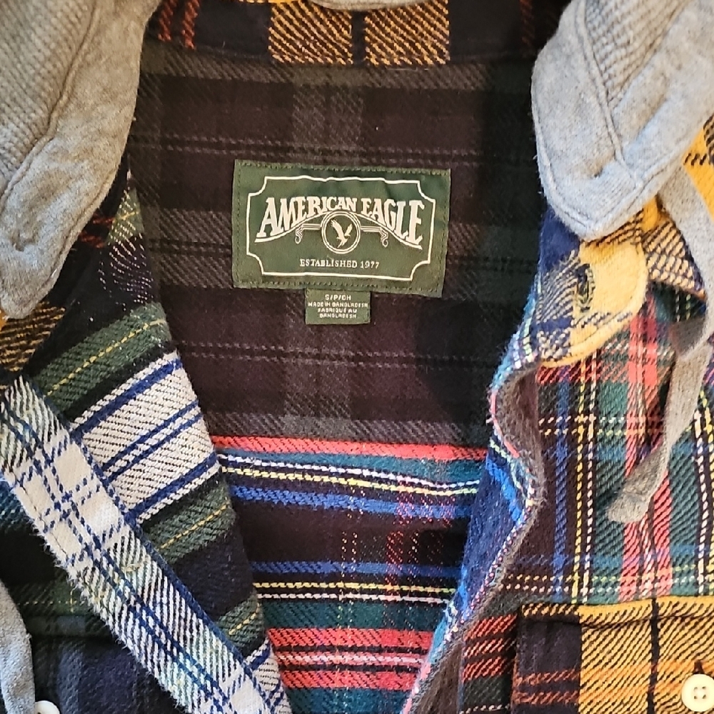 American Eagle Plaid Flannel Shirt